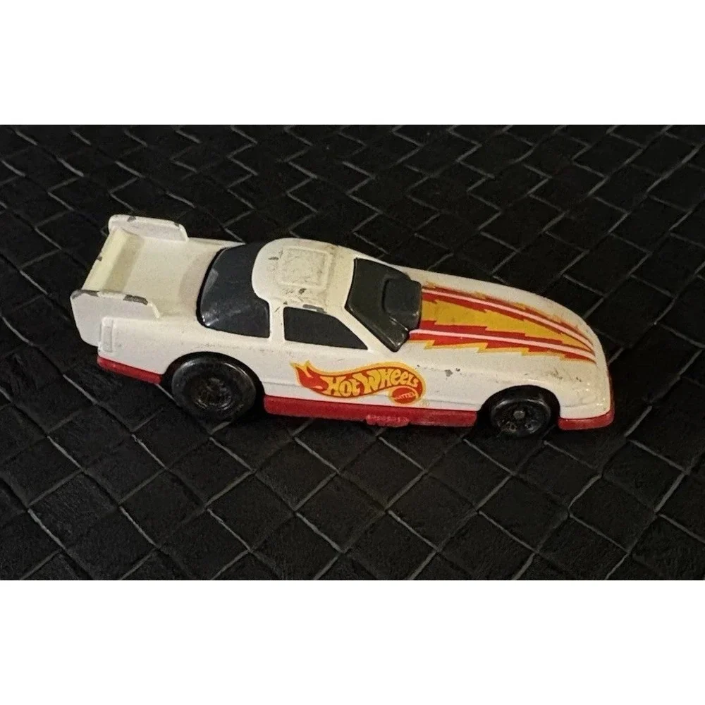 1993 McDonald's Hot Wheels Happy Meal Racing Series Dragster White Loose 1:64